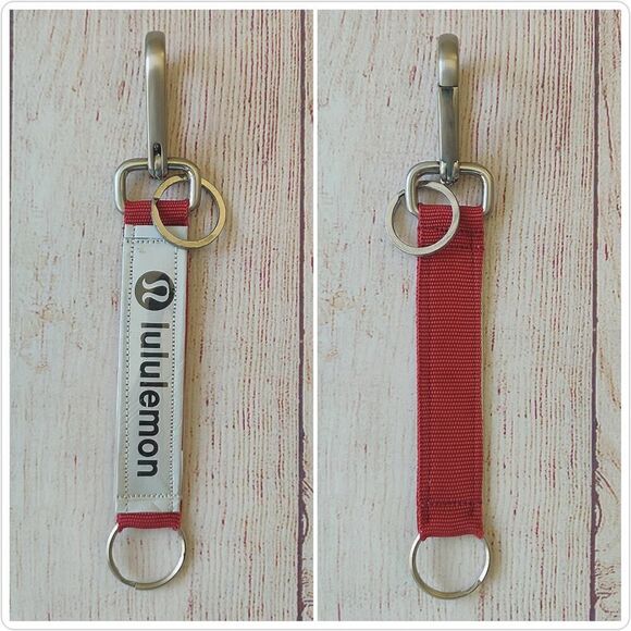Lululemon handmade minimalist credit card ID holder with keychain - Picture 4 of 7